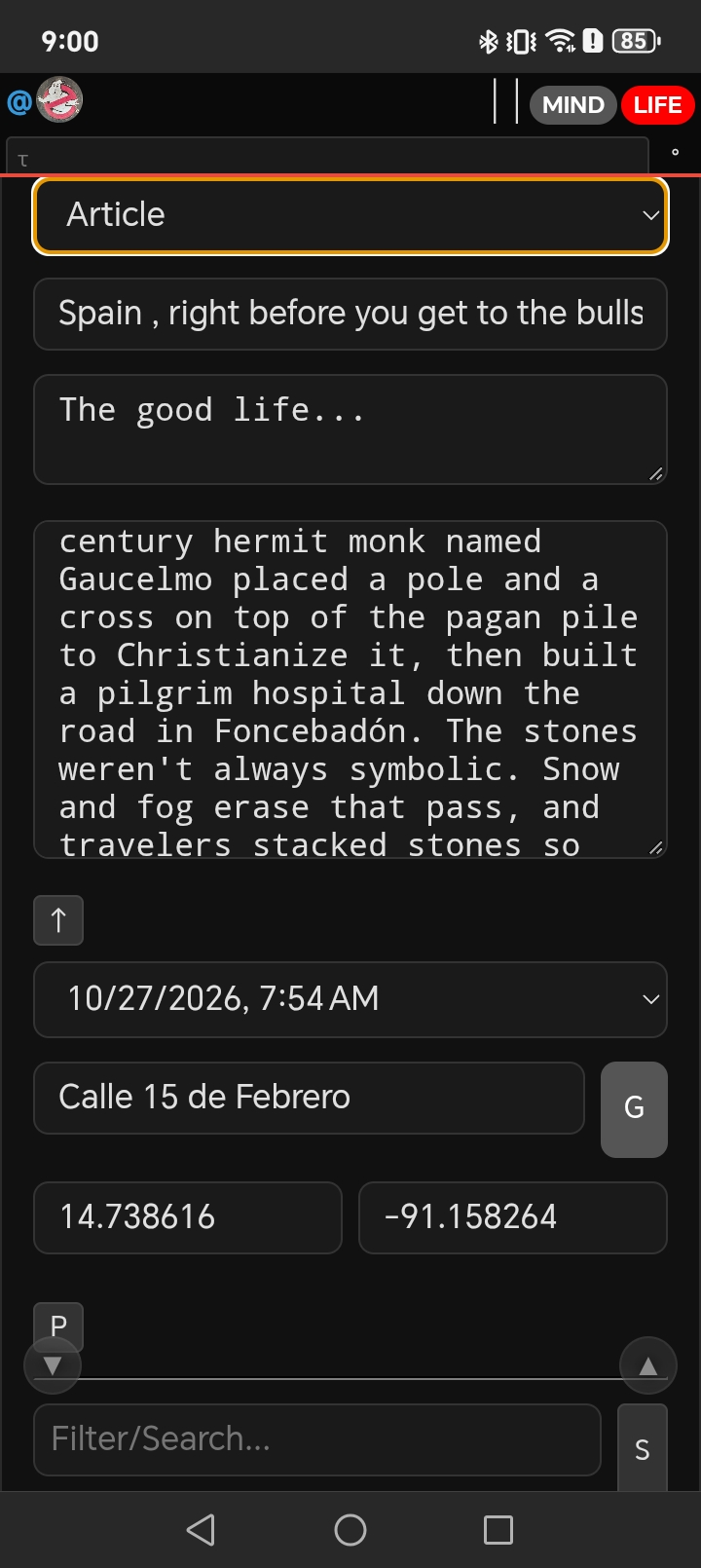 Spain , right before you get to the bullshit cross @2026-10-27 08:54:54 - Calle 15 de Febrero